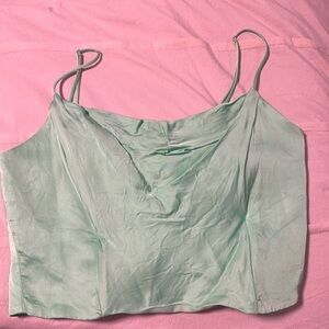 Zara green dress top